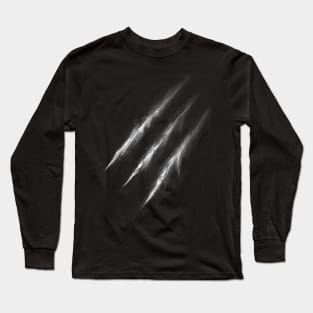 White scratches Long Sleeve T-Shirt